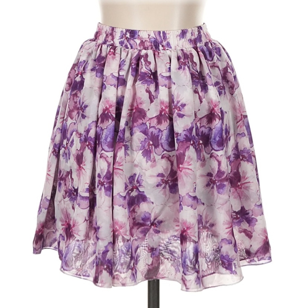 Floral Purple Skirt